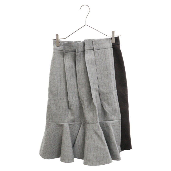 楽天市場】Sacai(サカイ) サイズ:0 23AW Wool Melton Stripe Skirt 23 