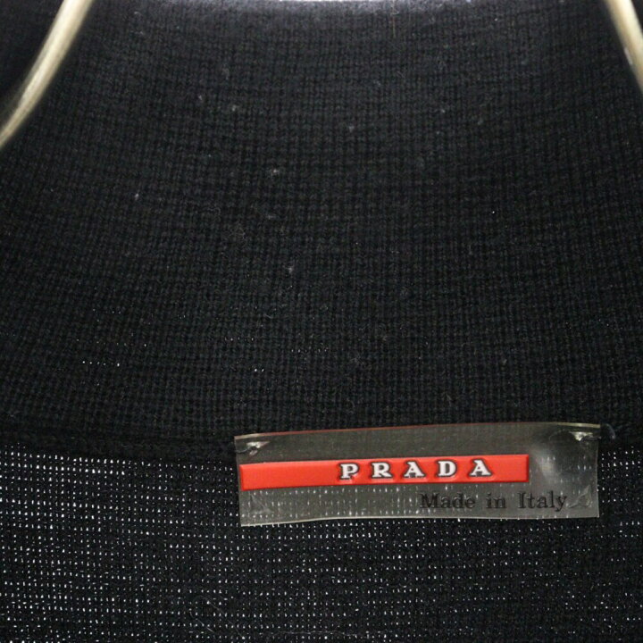 楽天市場】PRADA(プラダ) サイズ:48 ハーフジップ ナイロン切替 