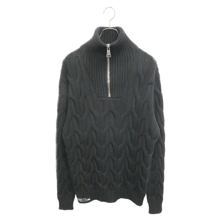 楽天市場】BALMAIN(バルマン) サイズ:M Half Zip Cable Knit ハーフ 