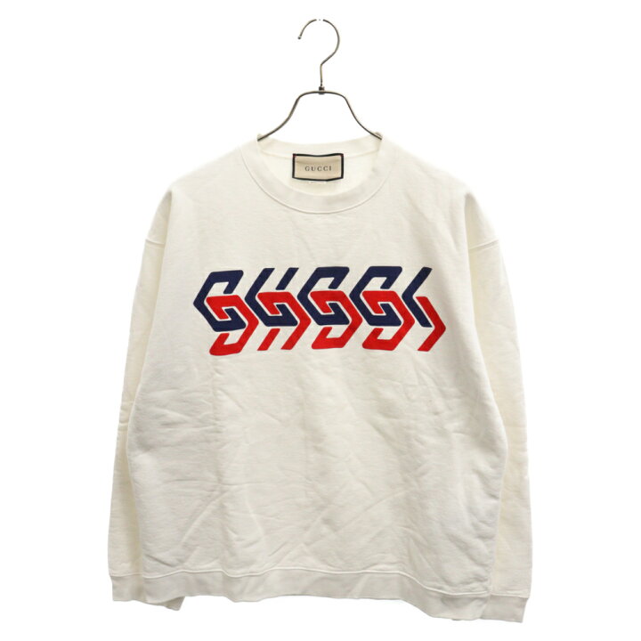 楽天市場】GUCCI(グッチ) サイズ:M Geometric Block Logo Print Sweat  