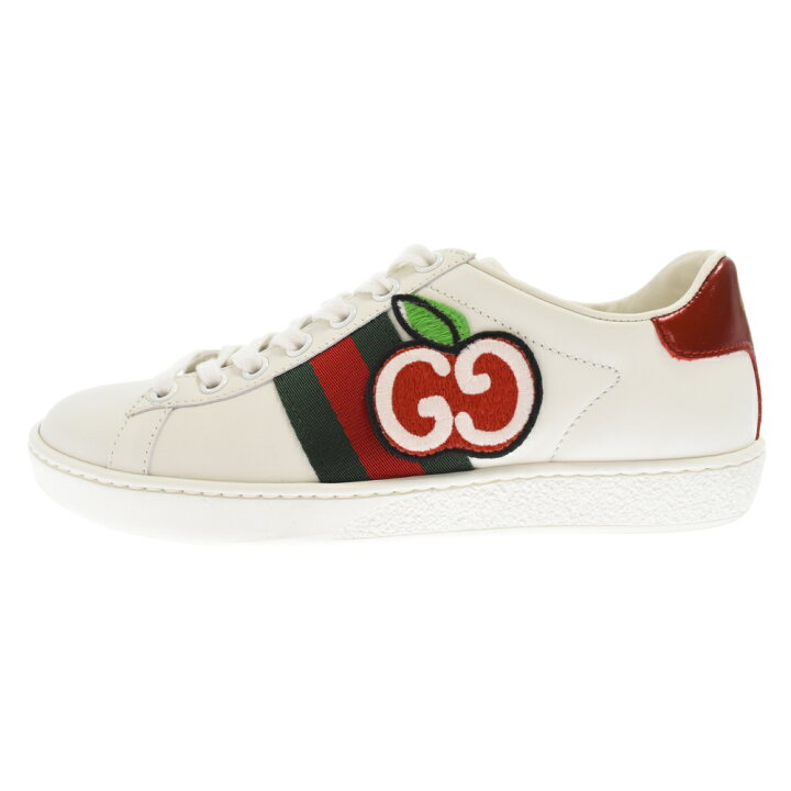 楽天市場】GUCCI(グッチ) サイズ:34.5 Ace Low GG Apple Patch 611377 
