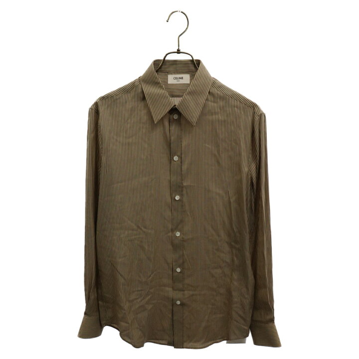 楽天市場】CELINE(セリーヌ) サイズ:39 21SS Silk Stripe L/S Shirt 