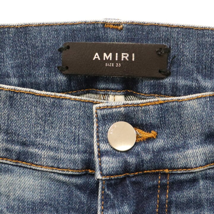 楽天市場】AMIRI(アミリ) サイズ:33 ストレッチ ダメージ デニムパンツ  