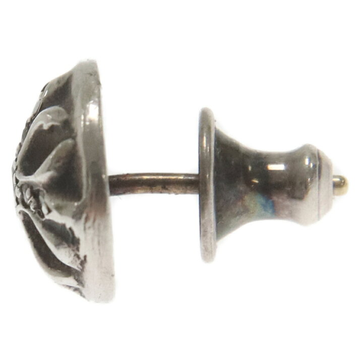 クロムハーツ STUD CRSBLL/クロスボールスタッド シルバーピアス  