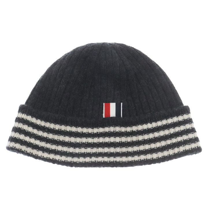 楽天市場】THOM BROWNE(トムブラウン) カシミヤニット帽 ビーニー