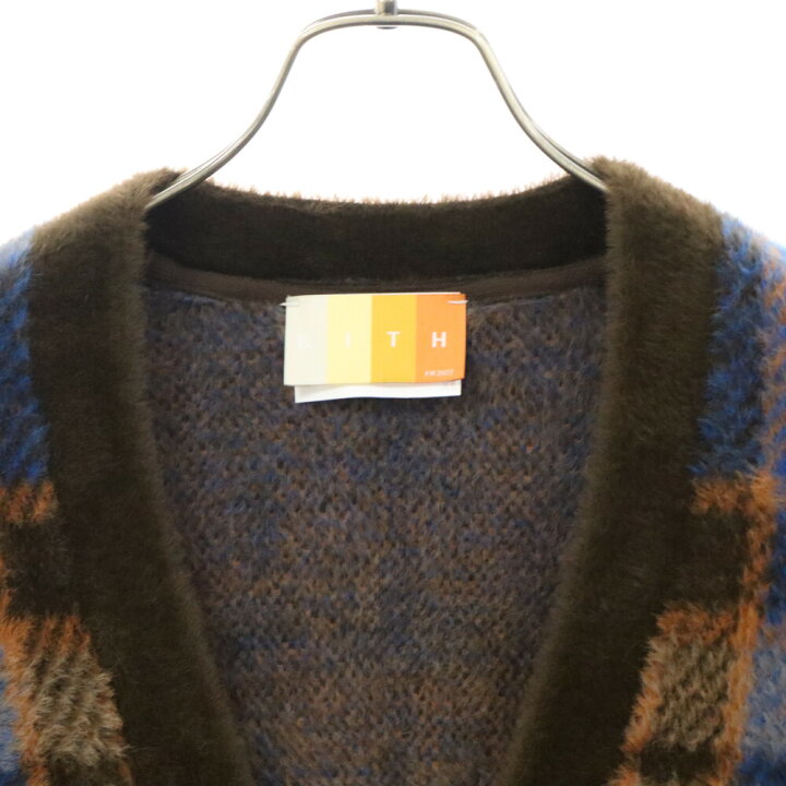 楽天市場】KITH(キス) サイズ:XL 22AW Plaid Mohair Cardigan 