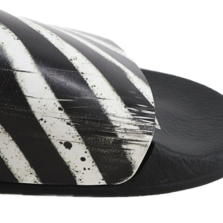 楽天市場】OFF-WHITE(オフホワイト) サイズ:41 SPRAY STRIPES SLIDER 