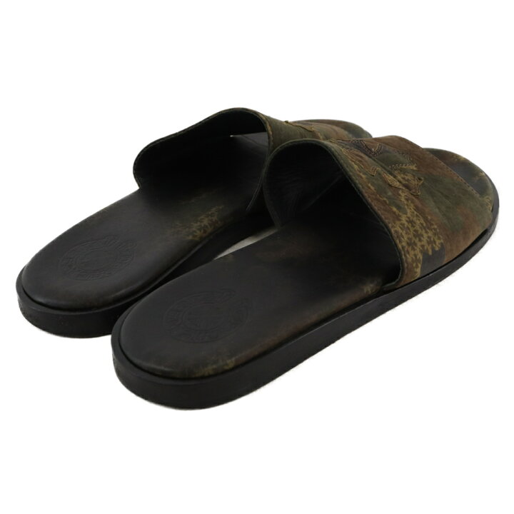 楽天市場】CHROME HEARTS(クロムハーツ) サイズ:41 LEATHER SANDALS CH  