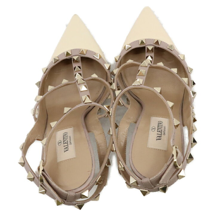 楽天市場】VALENTINO(ヴァレンチノ) サイズ:38 ロックスタッズヒール 