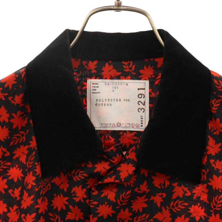 楽天市場】Sacai(サカイ) サイズ:2 24SS FLORAL PRINT SHIRT 総柄 