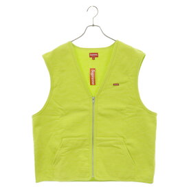 SUPREME(シュプリーム) サイズ:M 20AW Zip Up Sweat Vest ジップアップ スウェット ベスト イエロー【新古品/中古】【程度S】【カラーイエロー】【オンライン限定商品】