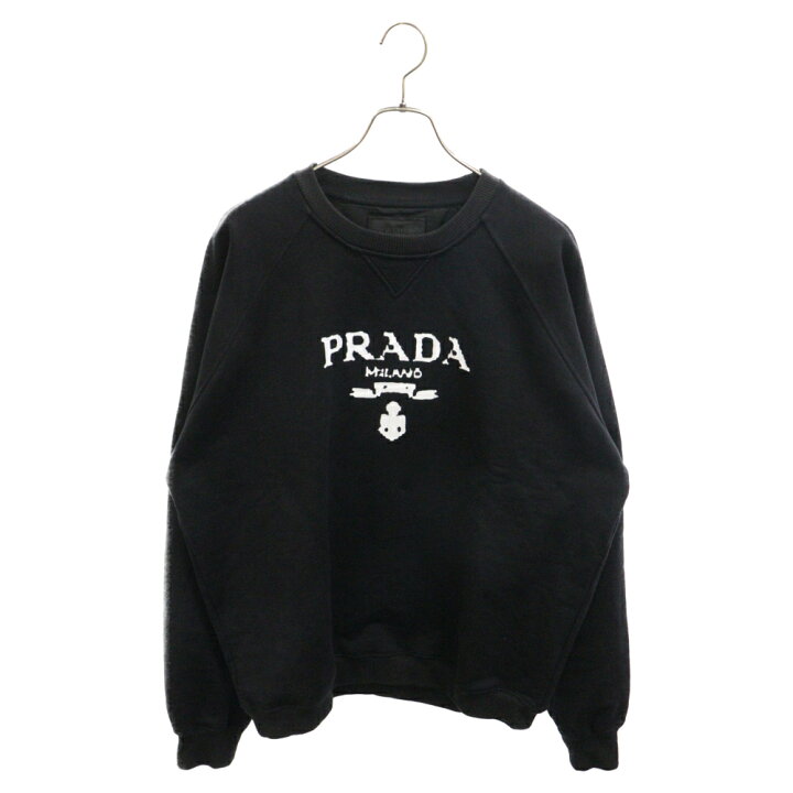 楽天市場】PRADA(プラダ) サイズ:XL Printed Cotton Fleece Crewneck 