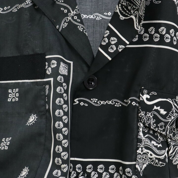 楽天市場】Sacai(サカイ) サイズ:3 ペイズリー柄 アシンメトリー 半袖 