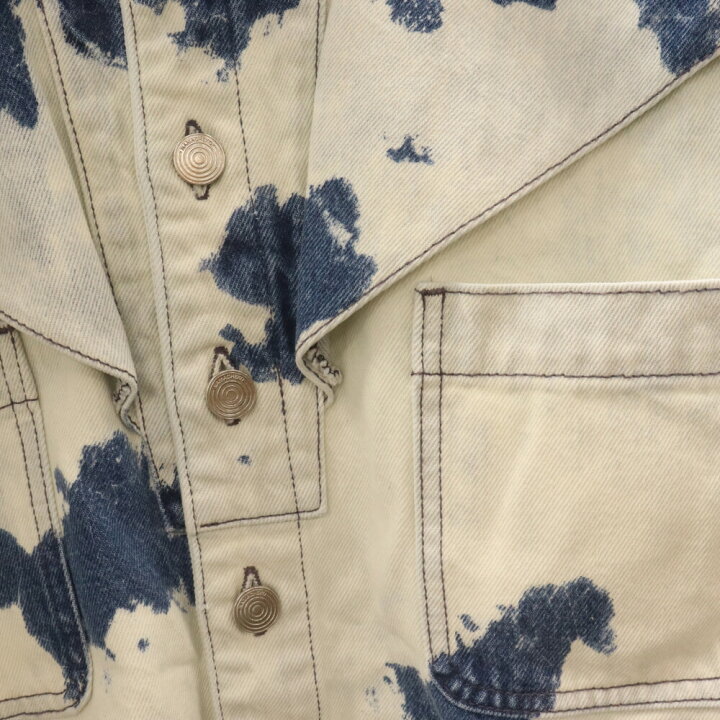 楽天市場】NAMACHEKO(ナマチェコ) サイズ:L ブリーチ加工デニムシャツ  