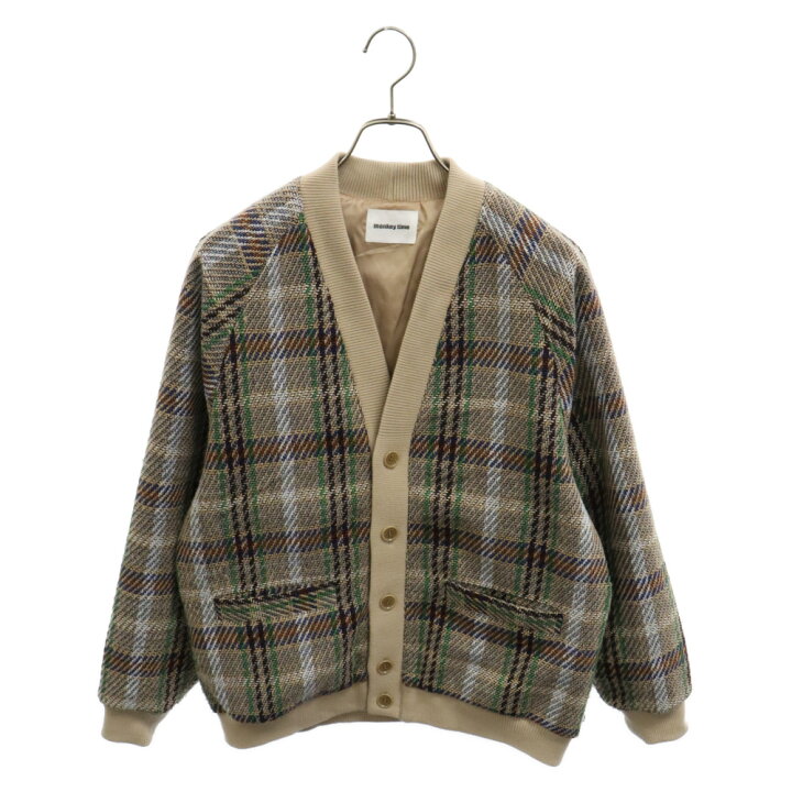 楽天市場】monkey time(モンキータイム) サイズ:S CHECK V CARDIGAN monkeytime チェックコート