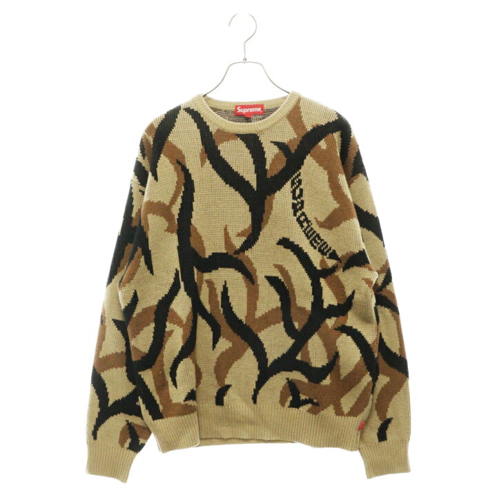 Supreme シュプリーム トライバル カモ セーター ニット(M)