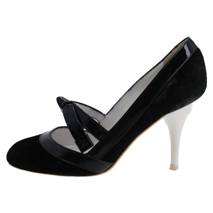 楽天市場】CHANEL(シャネル) サイズ:34 エナメルリボン スエード  