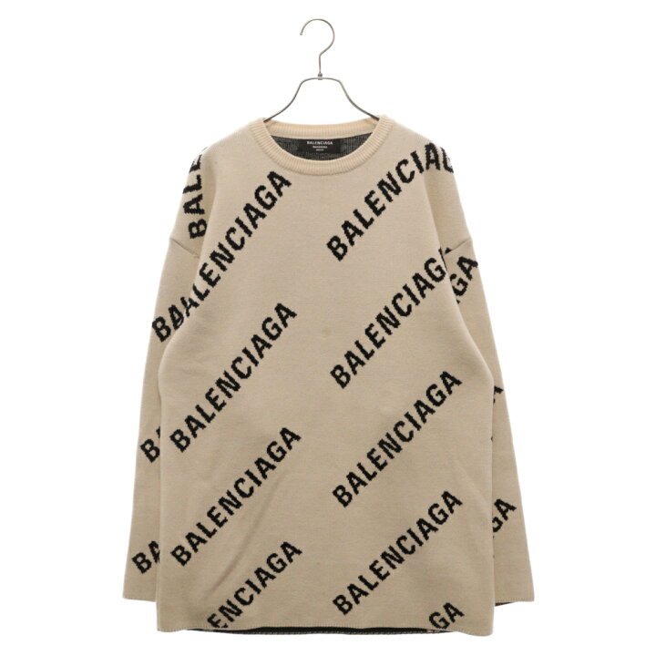 楽天市場】BALENCIAGA(バレンシアガ) サイズ:XS ALLOVER LOGO CREW 
