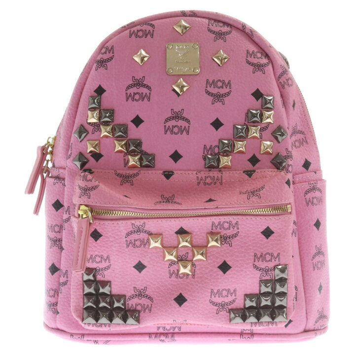 楽天市場】MCM(エム シー エム) スタッズ装飾付きリュックサック 