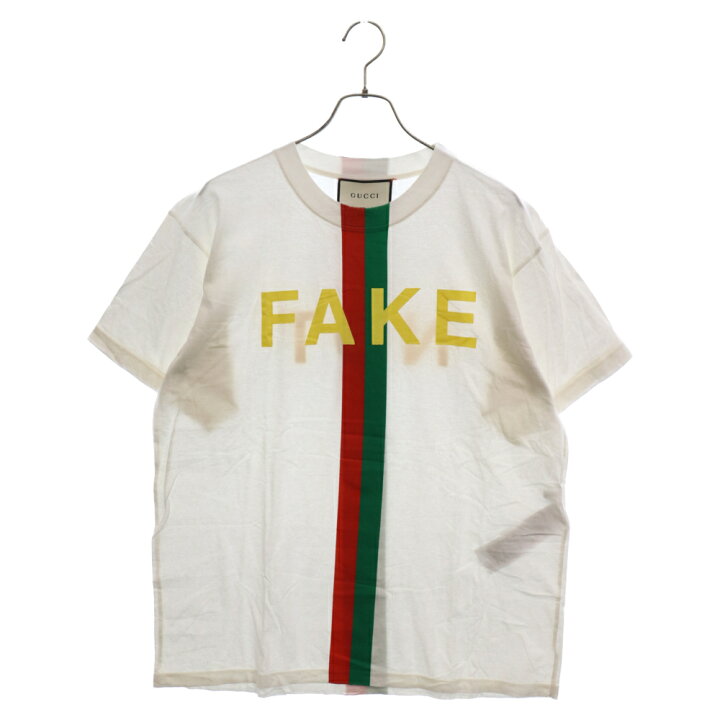 楽天市場】GUCCI(グッチ) サイズ:S 20AW Fake/Not Print Oversize Tee 