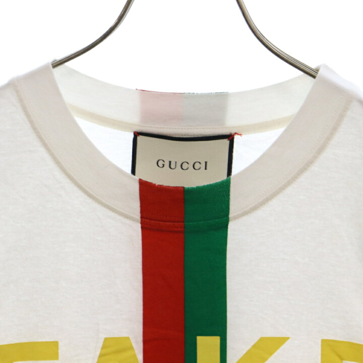 楽天市場】GUCCI(グッチ) サイズ:S 20AW Fake/Not Print Oversize Tee 