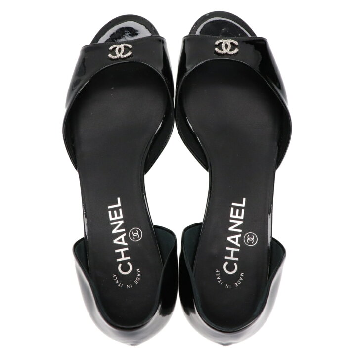 楽天市場】CHANEL(シャネル) サイズ:39 ココマーク パール パテント 