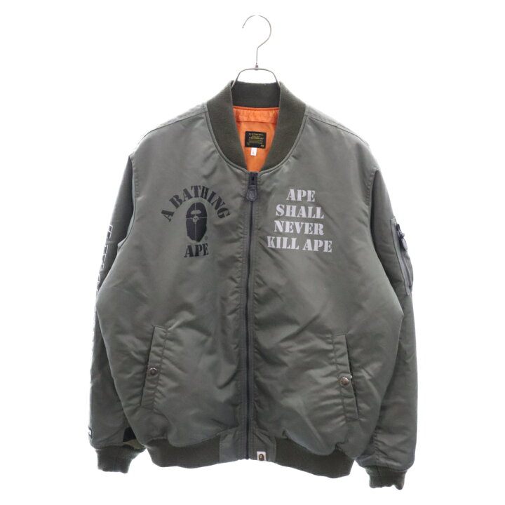 楽天市場】A BATHING APE(アベイシングエイプ) サイズ:L Bomber Flight 