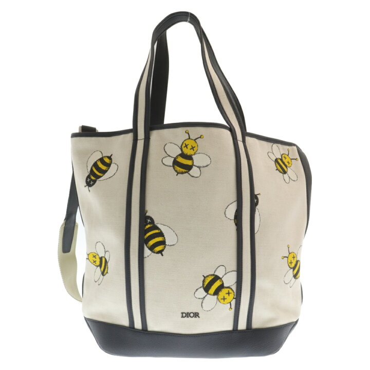 楽天市場】DIOR(ディオール) ×KAWS VOYAGE TOTE カウズ BEEプリント 