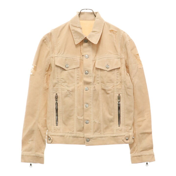 楽天市場】BALMAIN(バルマン) サイズ:44 ダメージ加工デニムジャケット 
