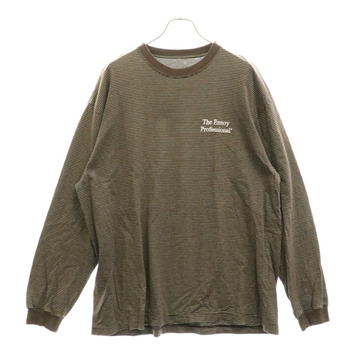 ennoy L/S Border T-Shirt XLサイズ ブラウン - メルカリ