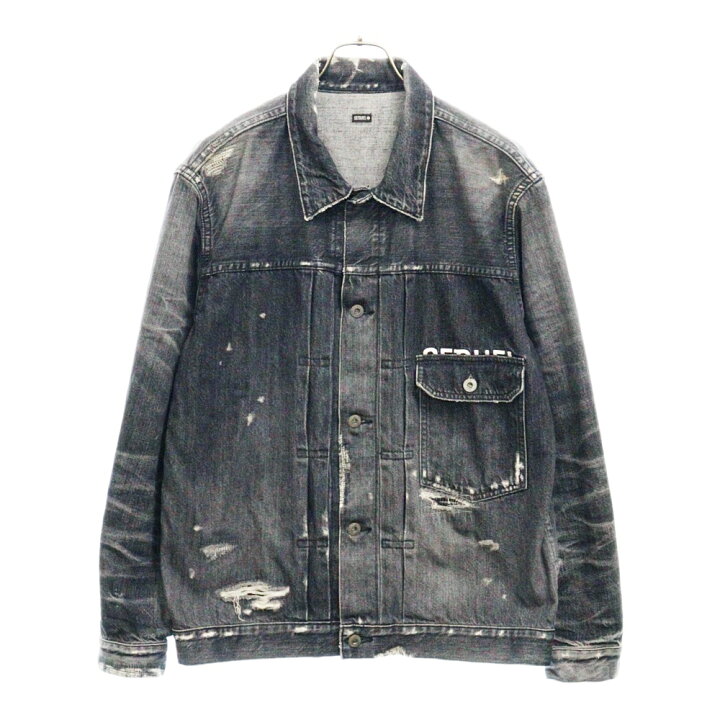 楽天市場】SEQUEL(シークエル) サイズ:L 22SS × FRAGMENT Damage Denim 