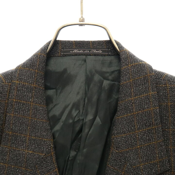 メデューサ/ボタン◇GIANNI VERSACE ジャンニヴェルサーチ チェック柄  
