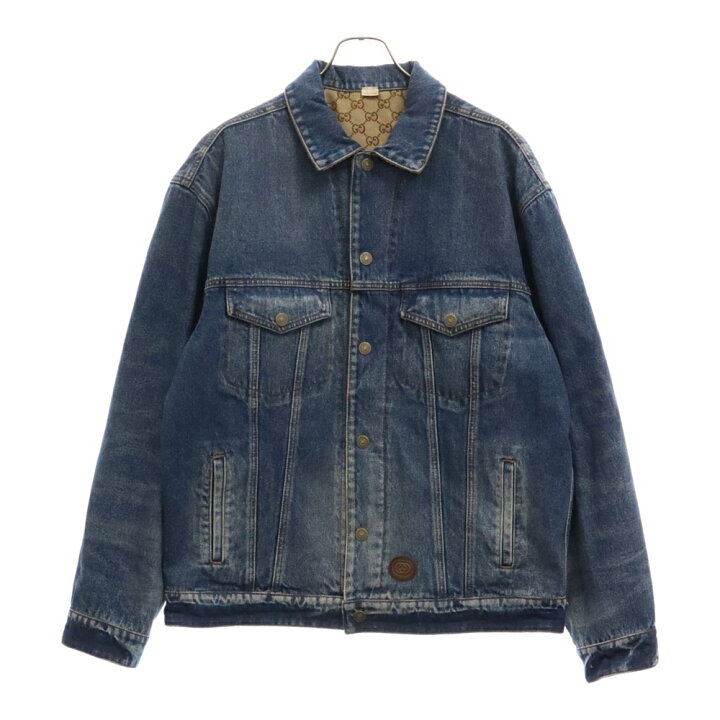楽天市場】GUCCI(グッチ) サイズ:50 リバーシブル GG総柄 デニム 