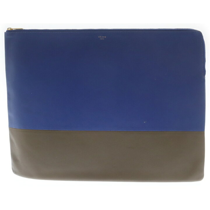 楽天市場】CELINE(セリーヌ) バイカラー ラウンドジップ レザー 