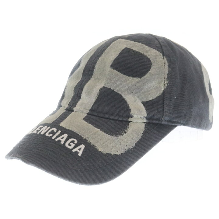 楽天市場】BALENCIAGA(バレンシアガ) サイズ:L BB Sprayed cap  