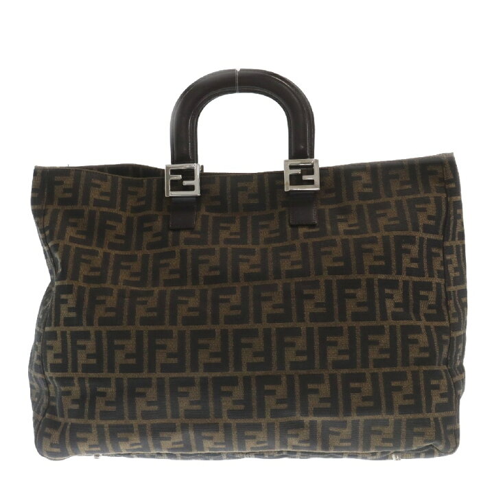 楽天市場】FENDI(フェンディ) ズッカ柄 FFシルバー金具 レザーハンドル  