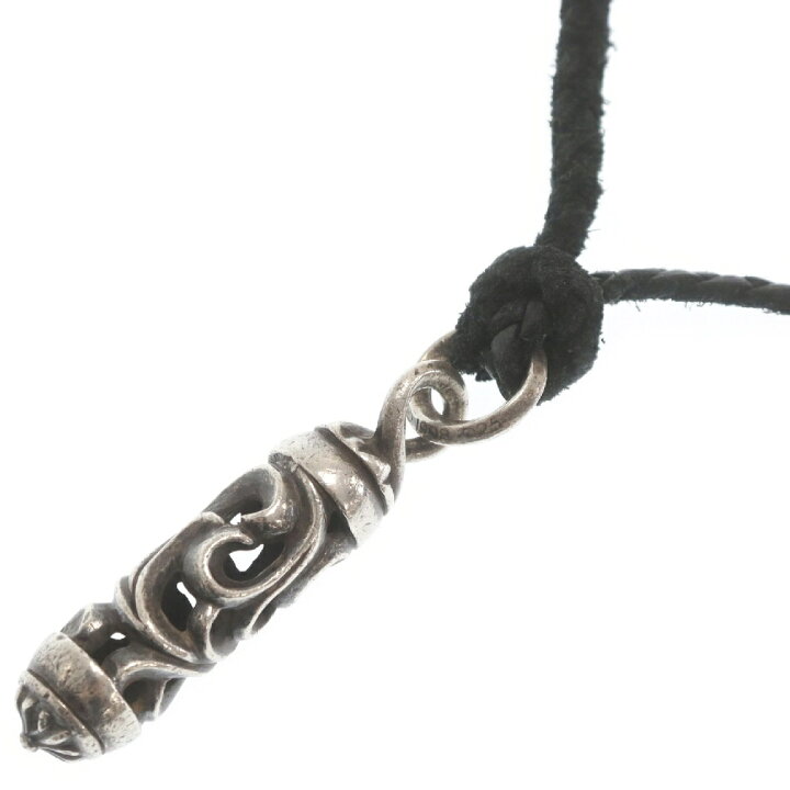 楽天市場】CHROME HEARTS(クロムハーツ) ROLLER PENDANT W/LEATHER 