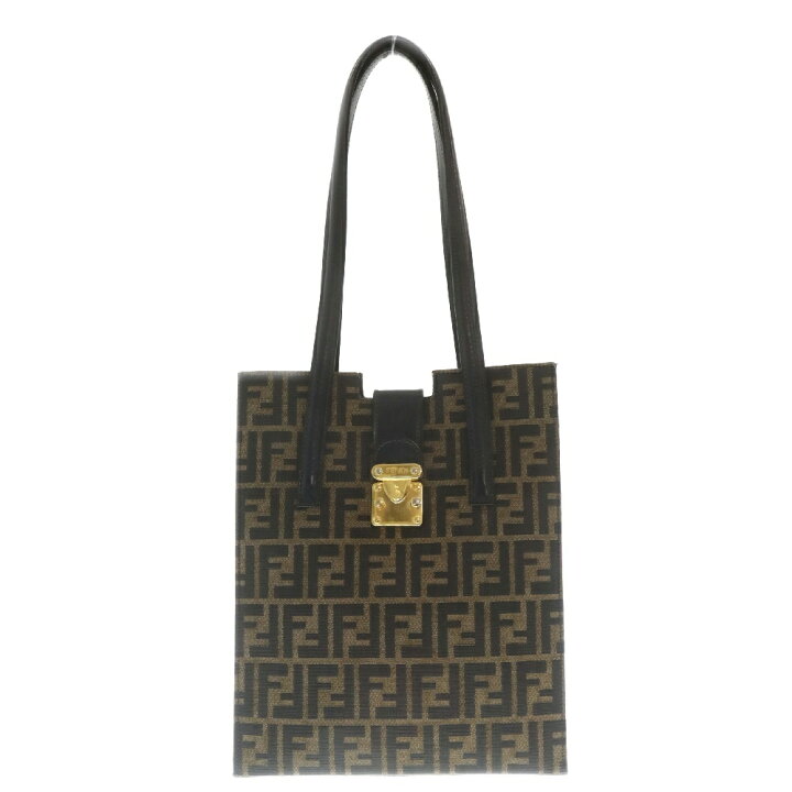 楽天市場】FENDI(フェンディ) ズッカ柄 レザー キャンバス トート  