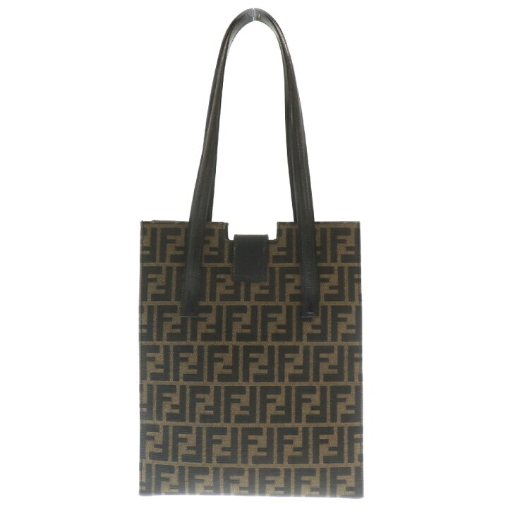 楽天市場】FENDI(フェンディ) ズッカ柄 レザー キャンバス トート 