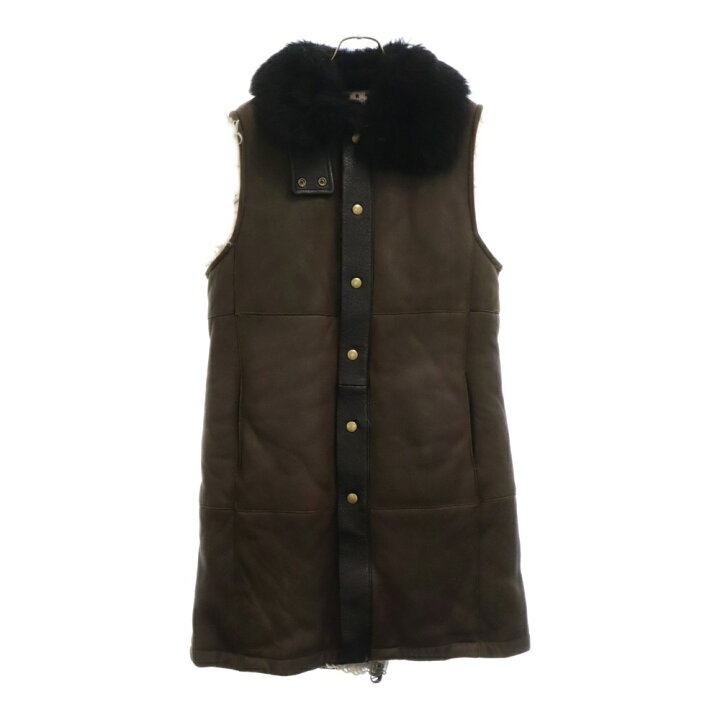 楽天市場】MARNI(マルニ) サイズ:42 ラムレザーファー ロングベスト 