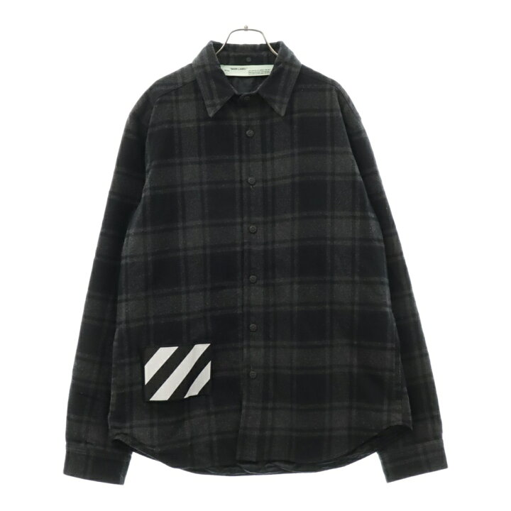 楽天市場】OFF-WHITE(オフホワイト) サイズ:S PADDED SHIRT チェック 