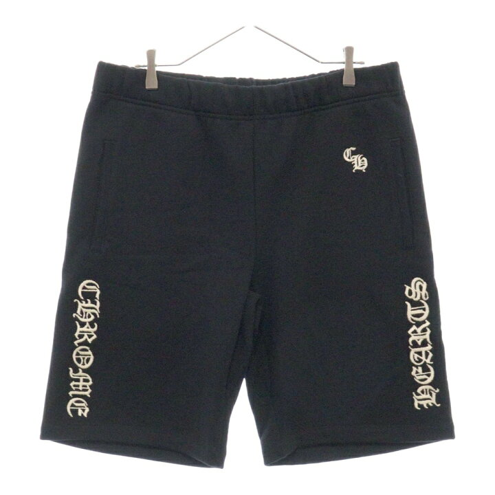 CHROME HEARTS クロムハーツ Y NOT SLO RIDEロゴ刺繍スウェット ハーフ  