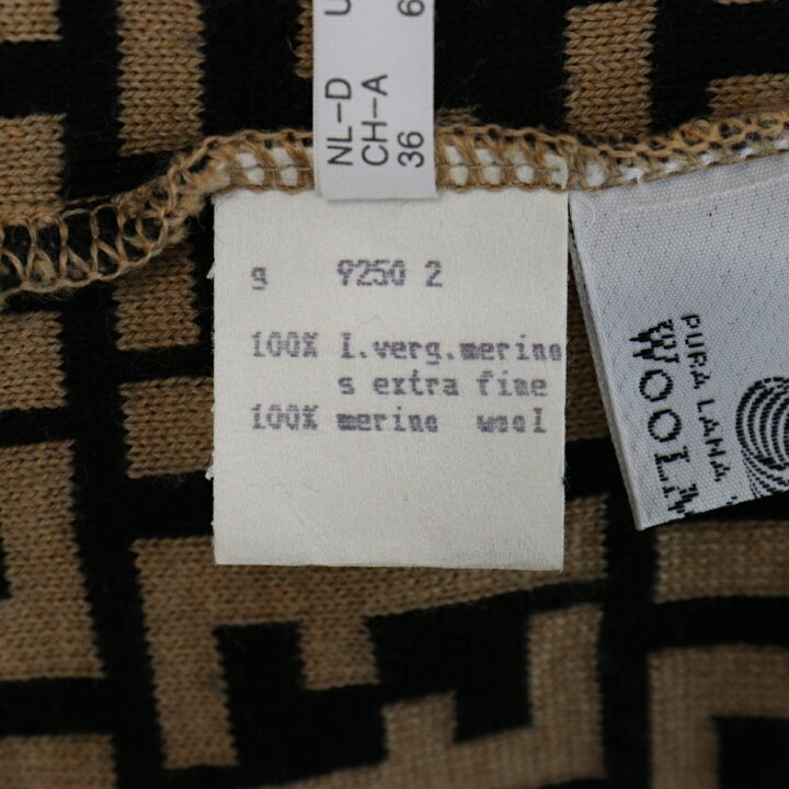 楽天市場】FENDI(フェンディ) サイズ:40 FFロゴ 総柄 クールネック長袖 