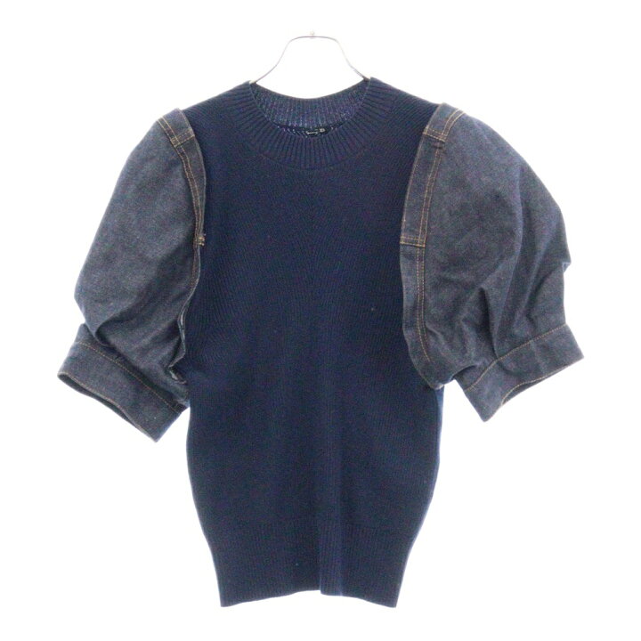楽天市場】Sacai(サカイ) サイズ:1 24AW Denim Docking Knit デニム  