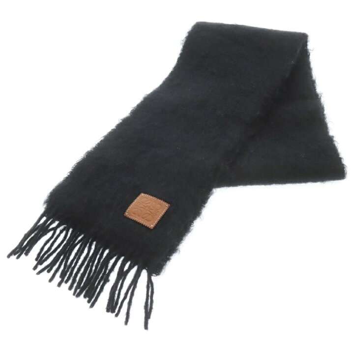 楽天市場】LOEWE(ロエベ) MOHAIR SCARF レザーアナグラムパッチ モヘア 