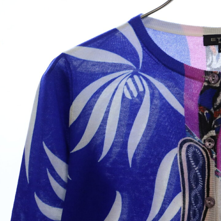 楽天市場】ETRO(エトロ) サイズ:42 総柄 カシミヤ混 シルクニット 