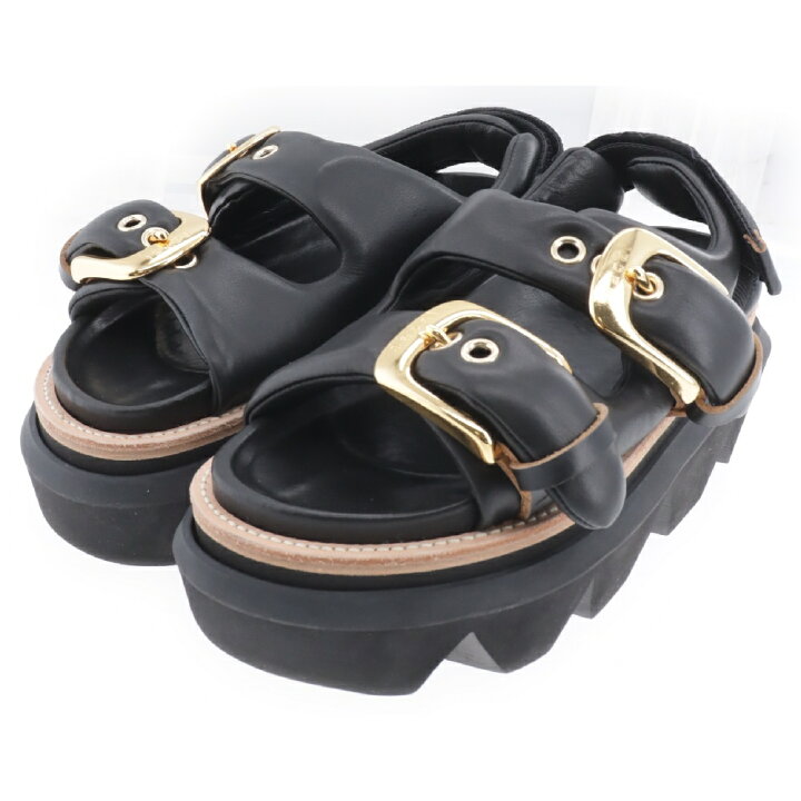 楽天市場】Sacai(サカイ) サイズ:37 24SS Belt Sandals レザー ベルト  