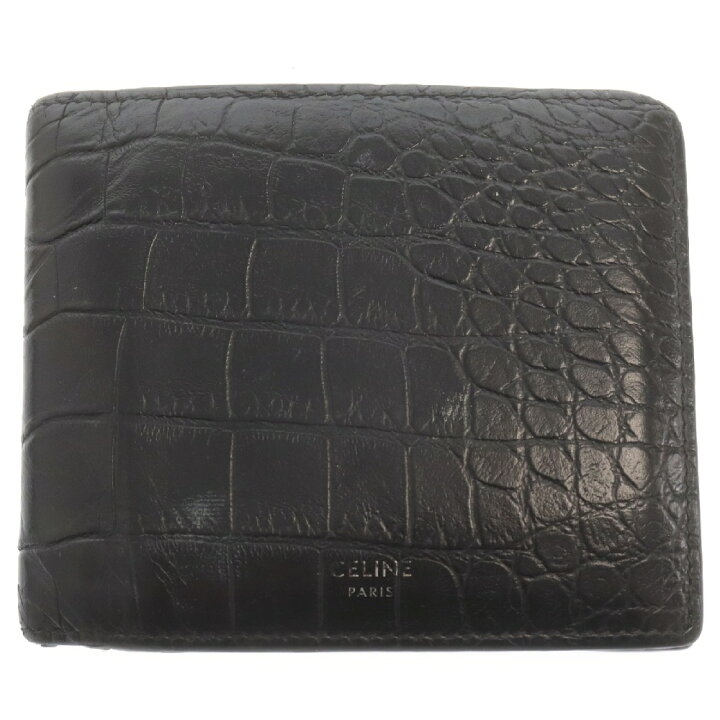 楽天市場】CELINE(セリーヌ) バイフォールド 型押しレザー 二つ折り  