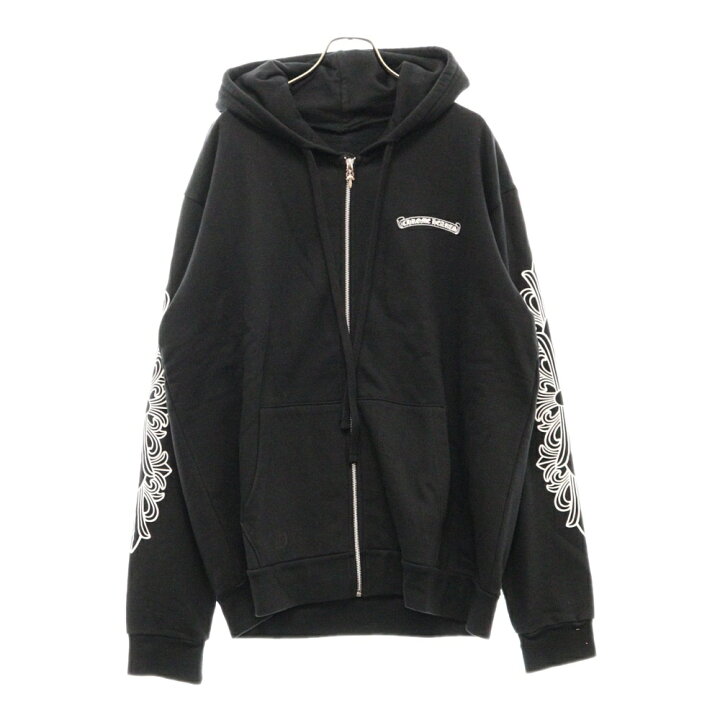 Chrome HEARTS 袖フローラルプリントダガージップスウエットブルゾン 