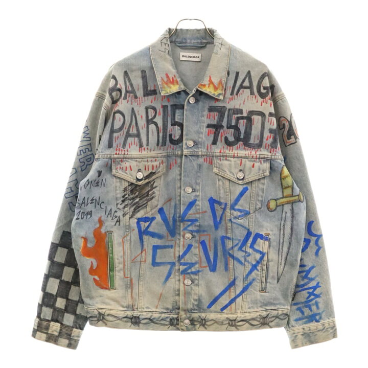 楽天市場】BALENCIAGA(バレンシアガ) サイズ:38 18AW Graffiti Denim 